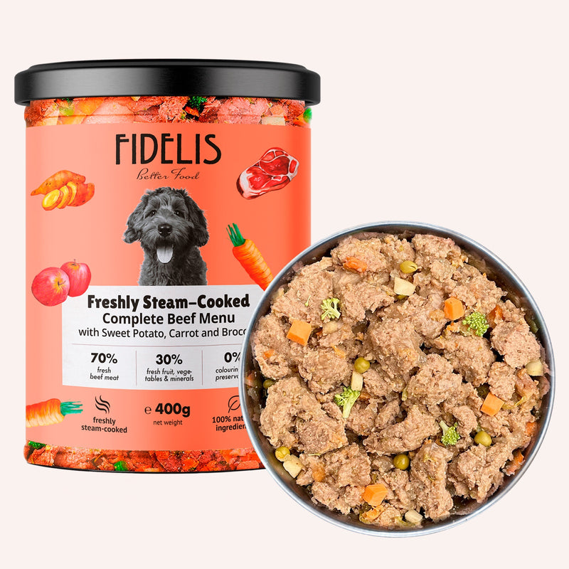 Beef with Sweet potato, Apple and Broccoli